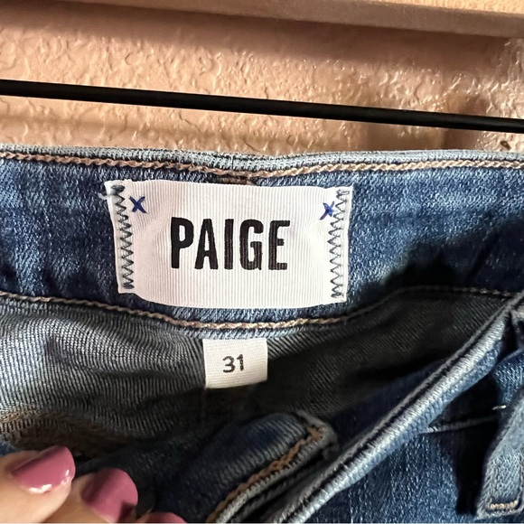 PAIGE Verdugo Ankle Distressed Jeans Size 31 - Picture 3 of 11